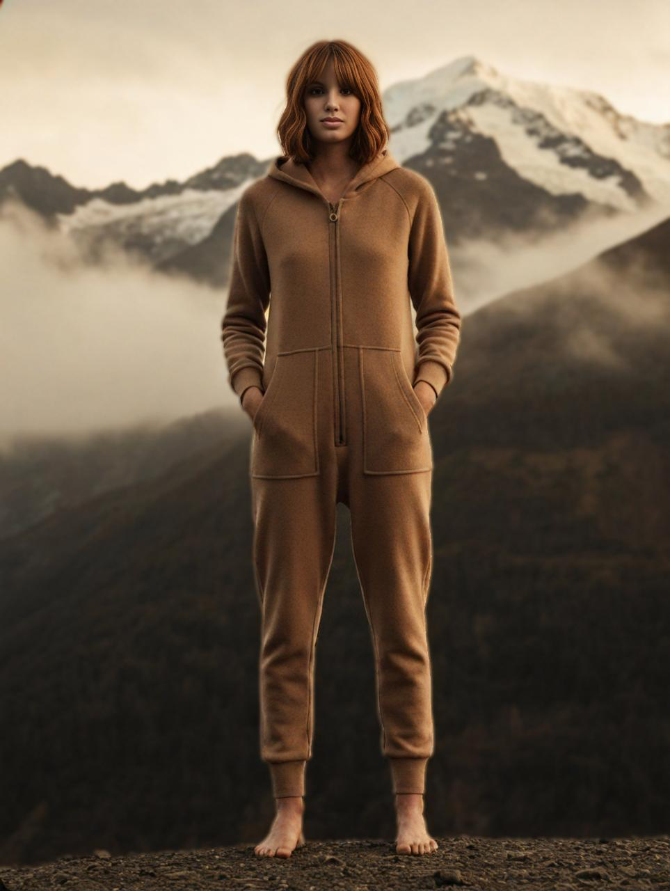 Vicuña Hooded Onesie - Fitted