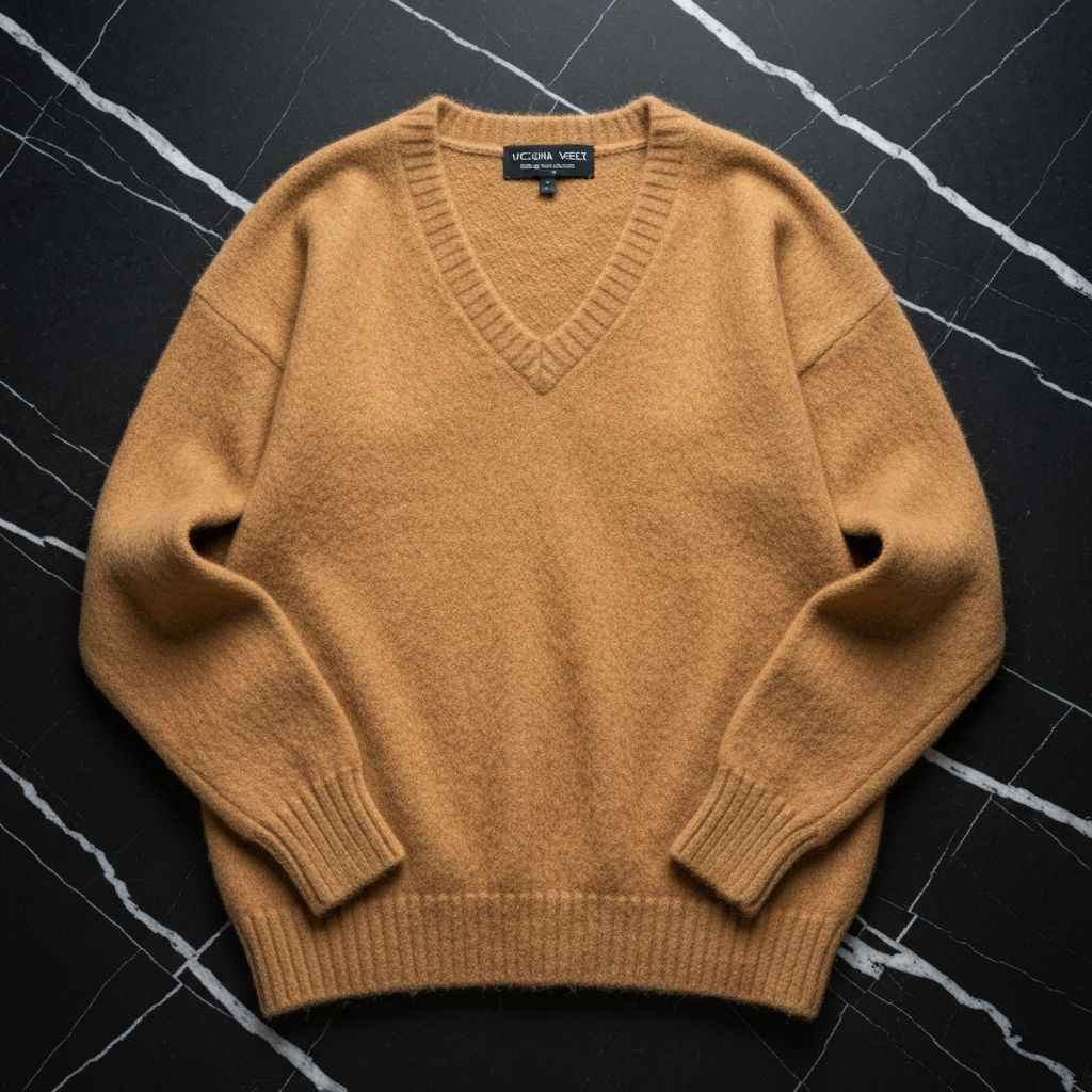 Vicuña Oversized Sweater - V-Neck