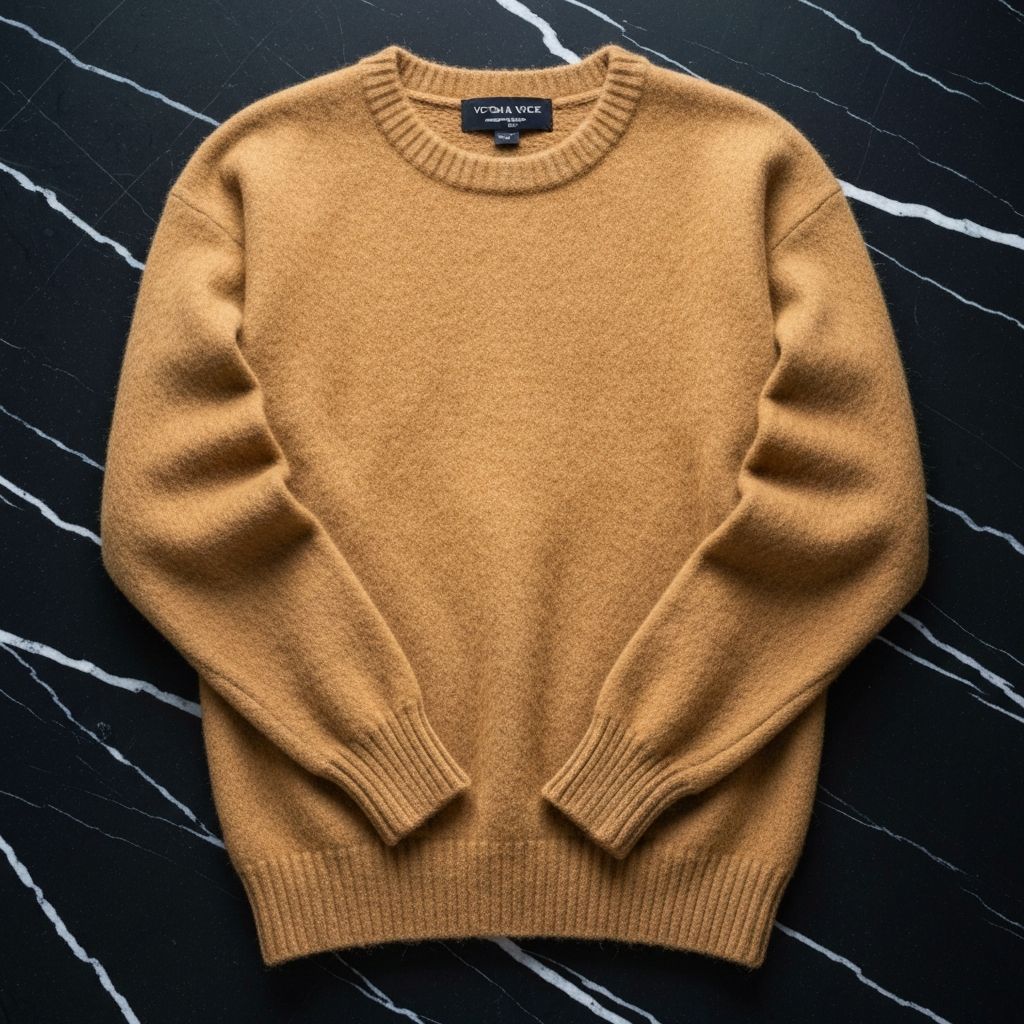Vicuña Oversized Sweater - Crew Neck